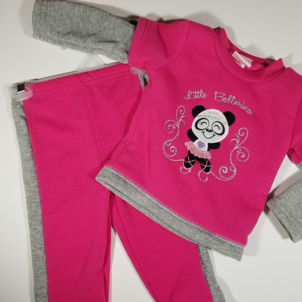 NEW Mon Petit Cozy sweatsuit-12M